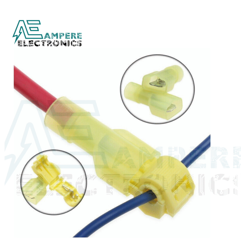 T-Tap Size T3 (2.5mm² - 4mm²) Wire Connector Bridge to Connect Without Cutting Wires