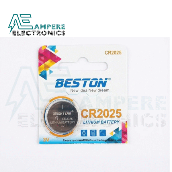 Beston Coin Battery CR2025, 3Vdc