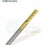 Titanium Coated Carbide Flat End Mill, 3.175 Shank, Two Flute